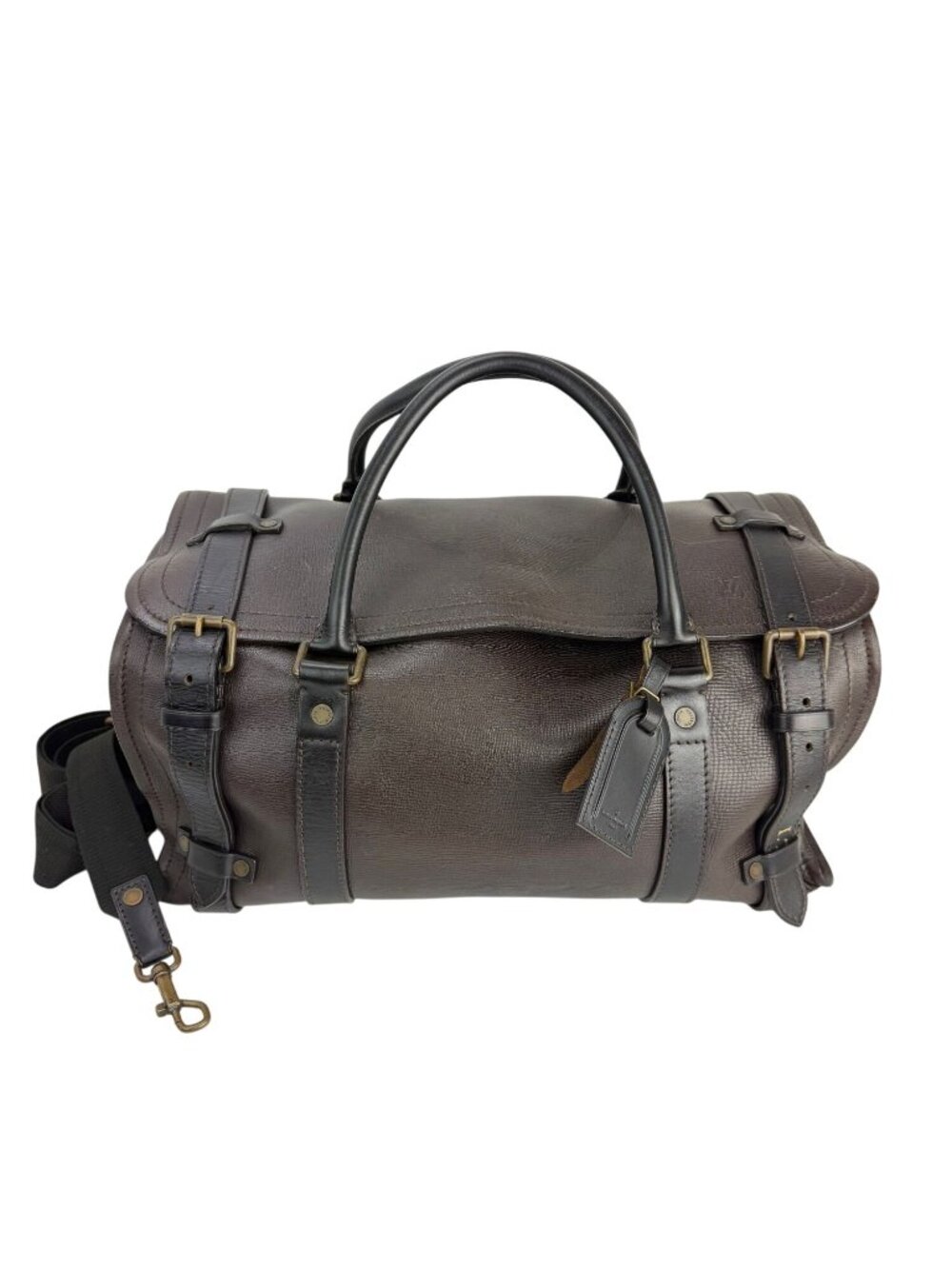Louis Vuitton Vintage Utah Brown Leather Sac Weekender Travel Bag